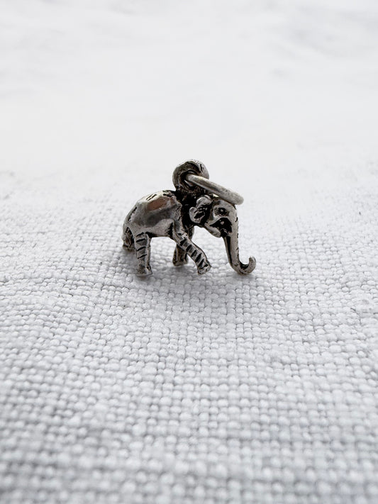 .925 darling miniature elephant charm pendant