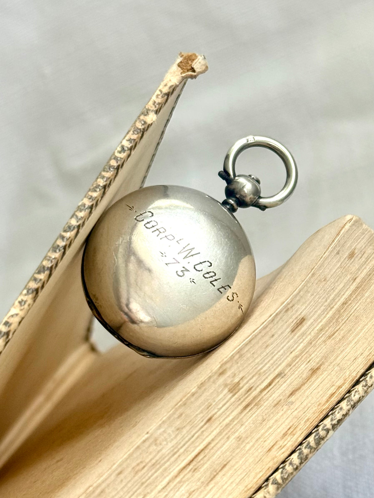 .1890 .925 antique Birmingham England historic exquisite early South African Victorian era hallmarked sterling silver Sovereign Chatelaine coin awards prize pendant