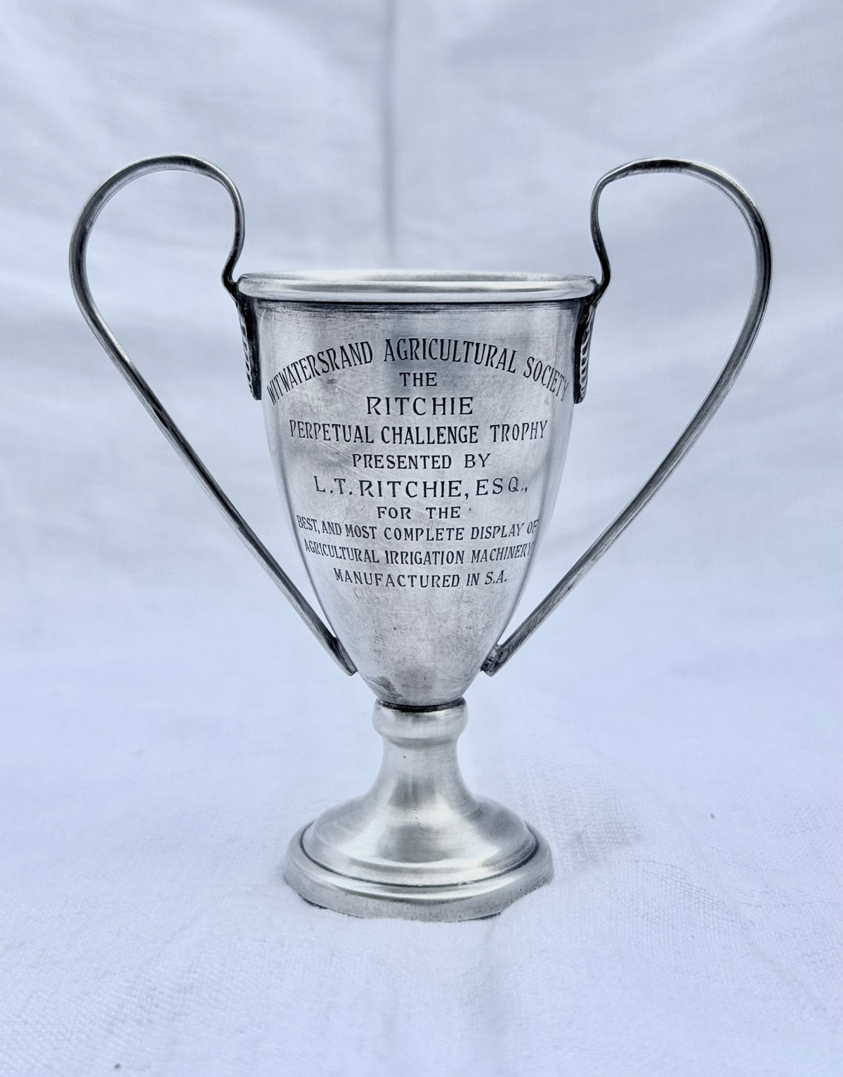 .1958 .925 Sterling Silver Witwatersrand Agricultural Show awards cup