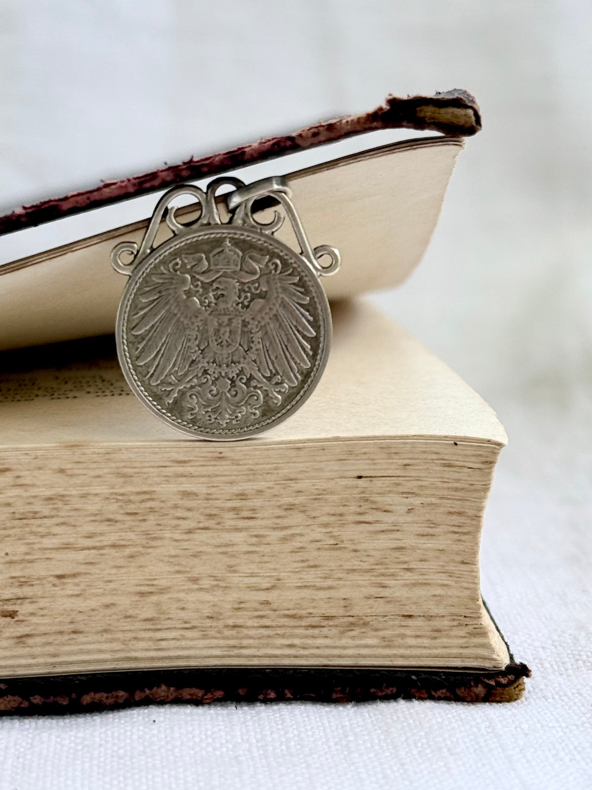 .1913 .10 Pfennig antique German Love Token sweetheart coin pendant