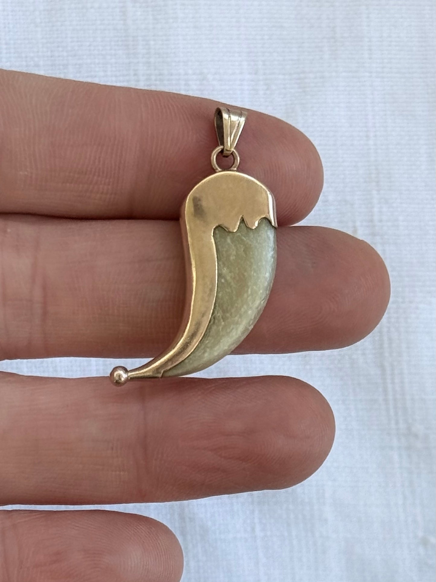 .1890s .1900s .375 .9ct gold well sized true Antique Rare Find Lion Claw Tiger claw lucky talisman heirloom collectors treasure pendant