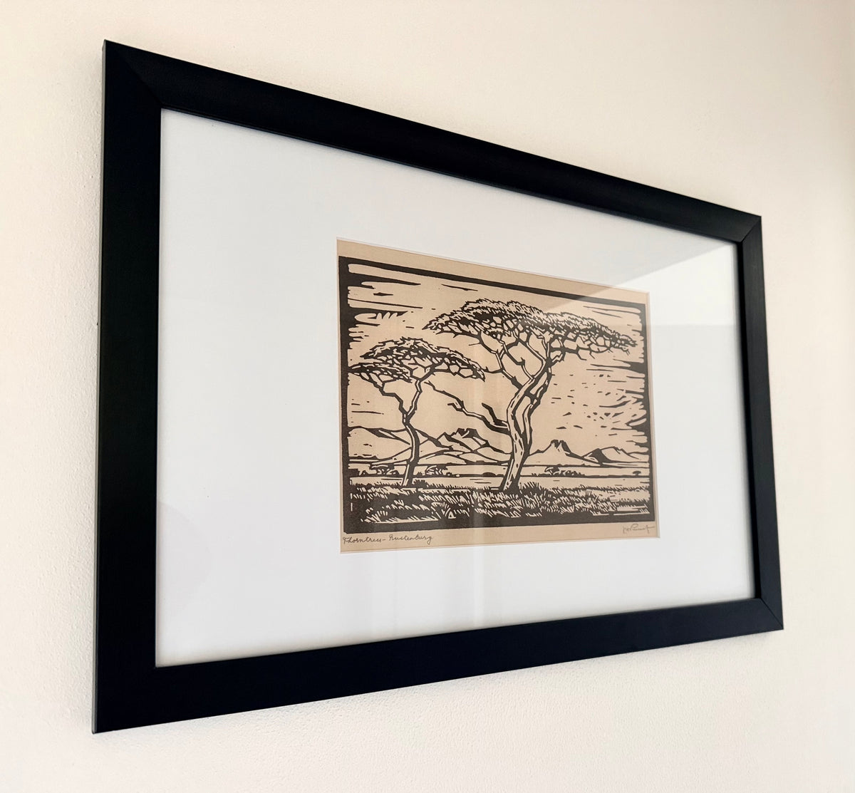 .1940s .1950s After PIERNEEF Jacob Hendrick Thorntrees Rustenburg Framed Print