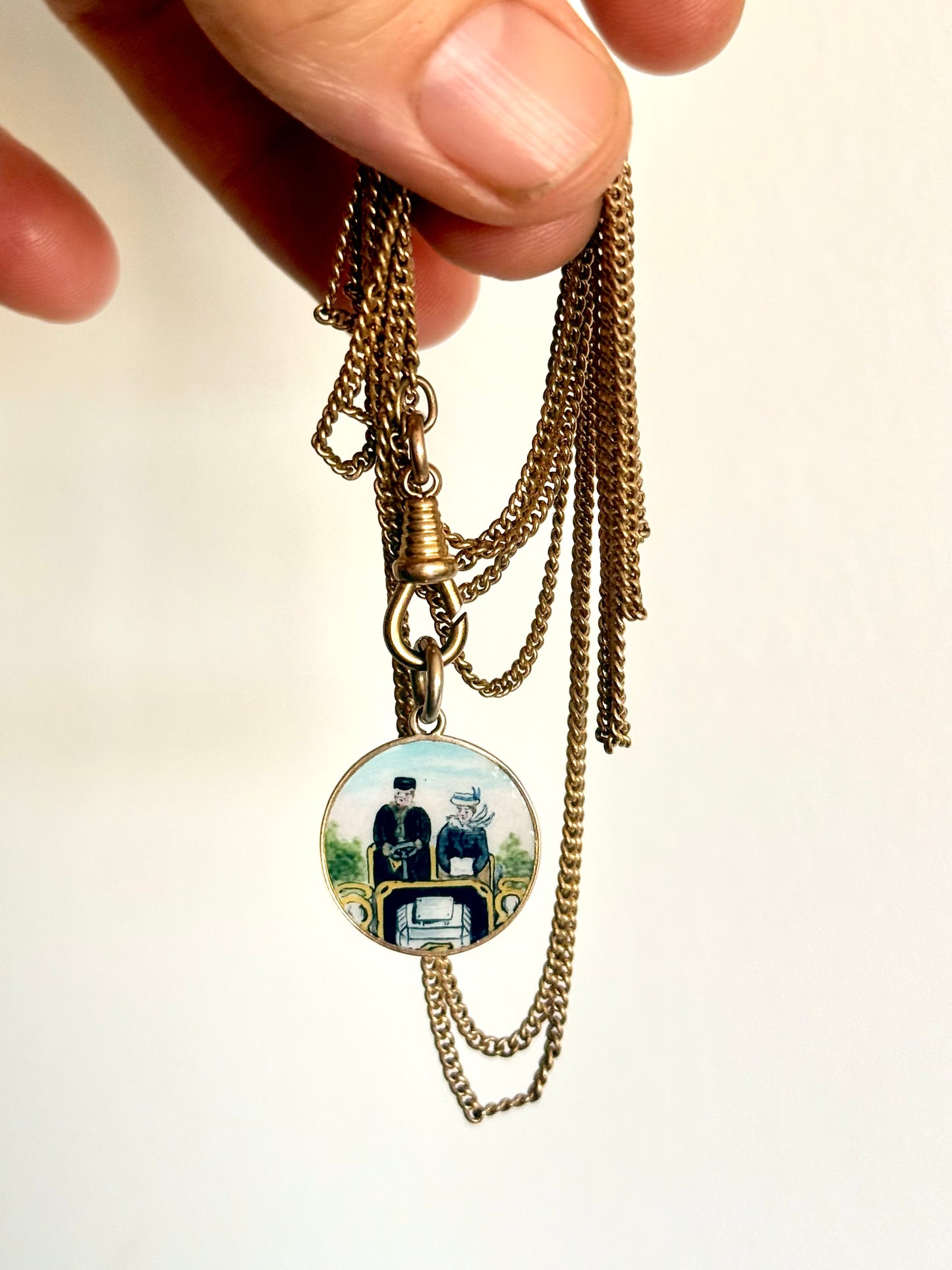 .152cm .1890s .1900s antique Edwardian rolled gold sought after historical long chain guard muff chain longuard gold chain necklace