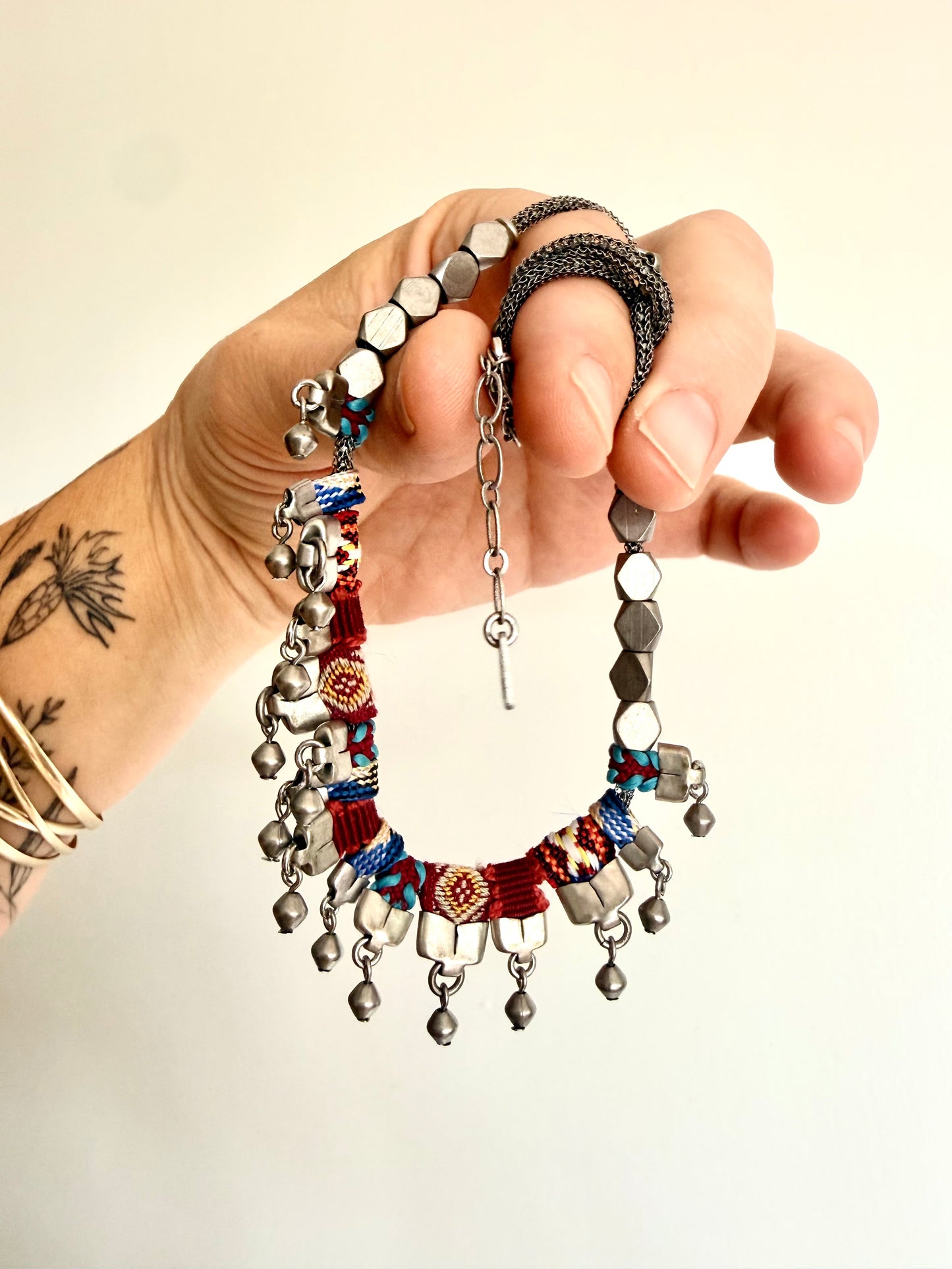 .2000s Ayala Bar Designer AYALA BAR INDIAN GUIRLANDE, VIOLETTA hand made necklace designer range