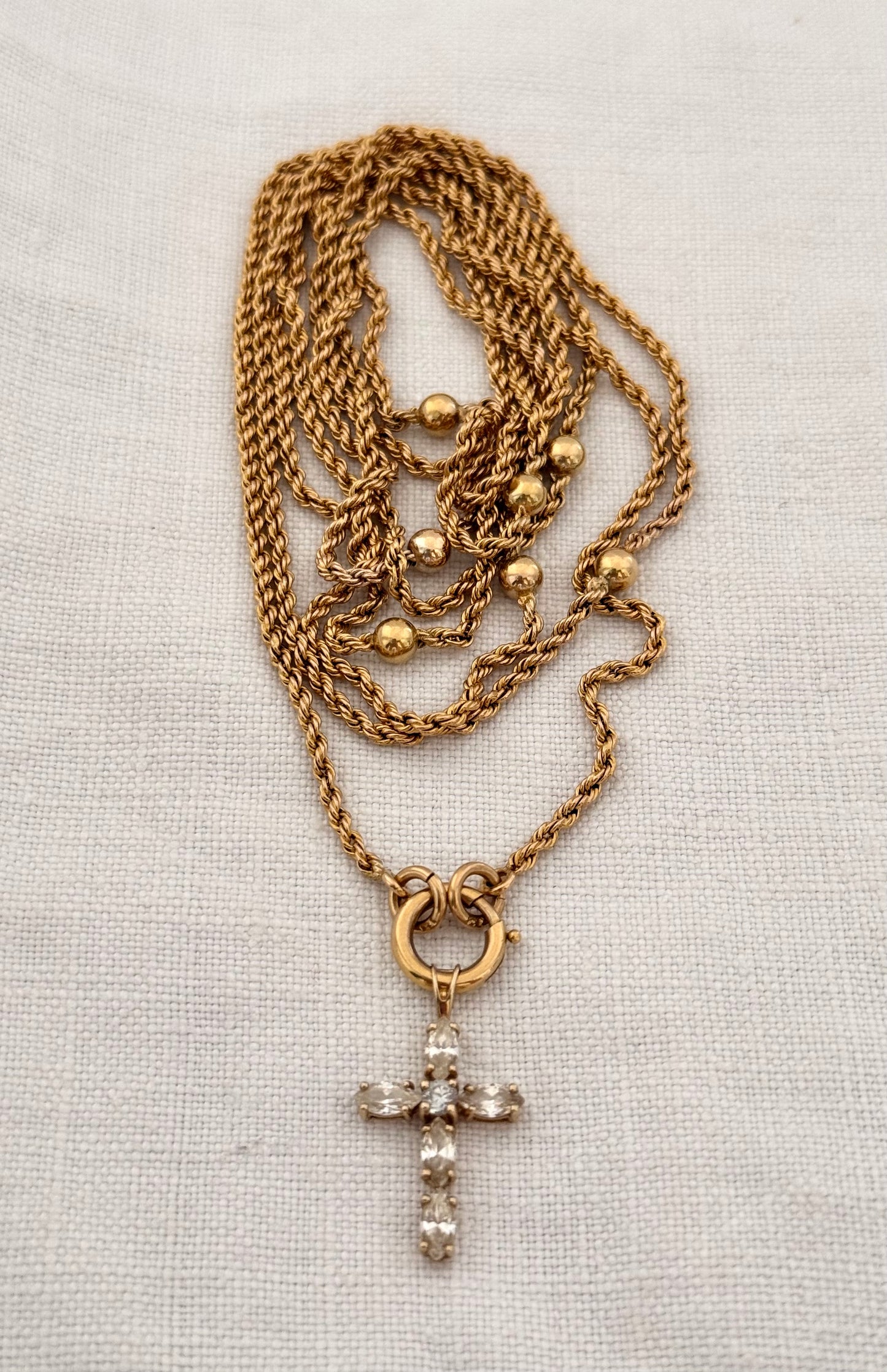 .1890s .1900s .18ct .138cm antique Edwardian high carat gold long beautiful rope weave longuard muff chain collectors necklace
