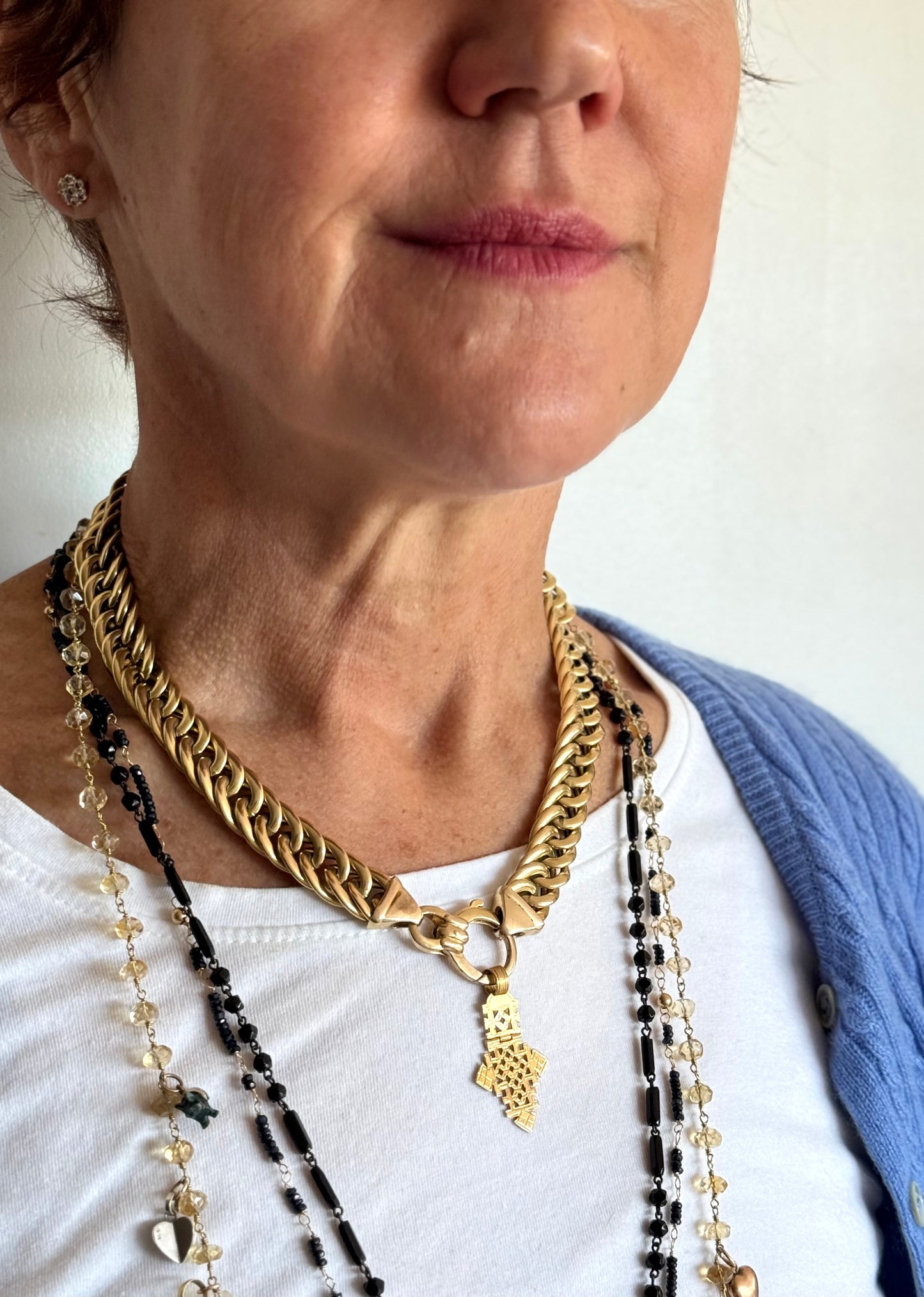 .13mm .1990s .375 modernist era chunky yellow 9ct gold thick Miami Curb Italian gold puffy luxurious gold Cuban Curb chain necklace