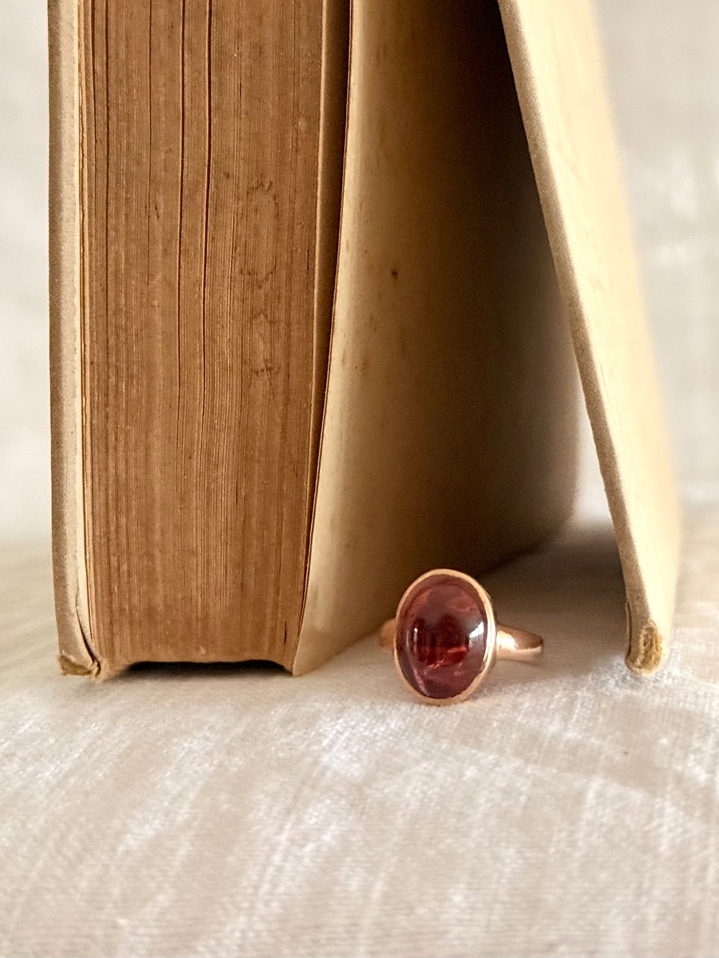 .15ct .1912 antique 3ct Pink Tourmaline cabochon gemstone treasured Chester England hallmarked 15ct gold high carat rose gold pink stone ring