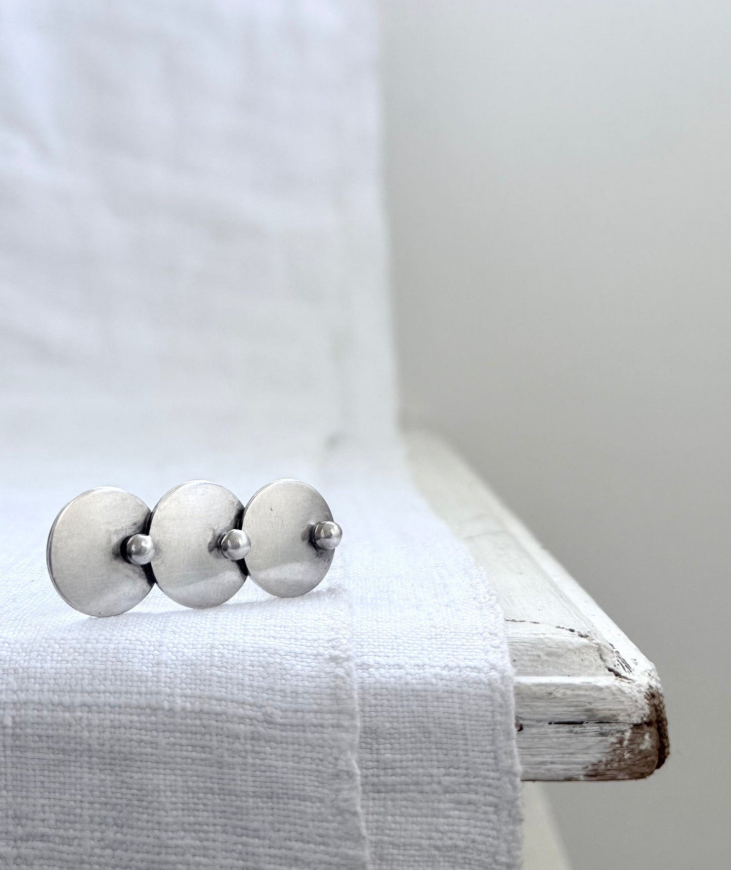 .1940s .1950s .925 Danish Scandinavian designer Niels Erik From designer Scandinavian Denmark MCM circular geometric circle bar brooch