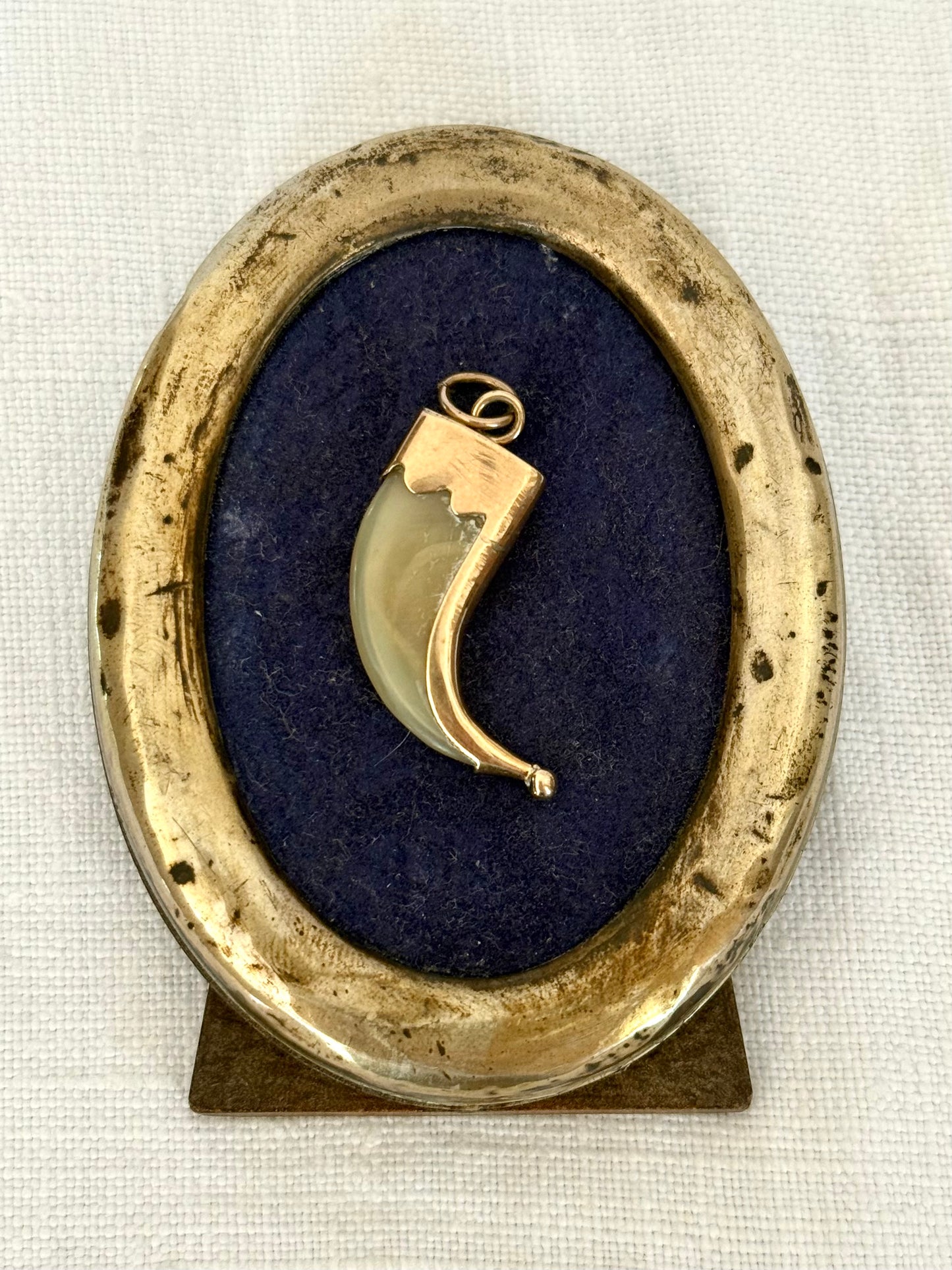 .1880s .375 .9ct gold true Victorian Antique Rare Find Lion Claw Tiger claw lucky talisman heirloom collectors treasure pendant